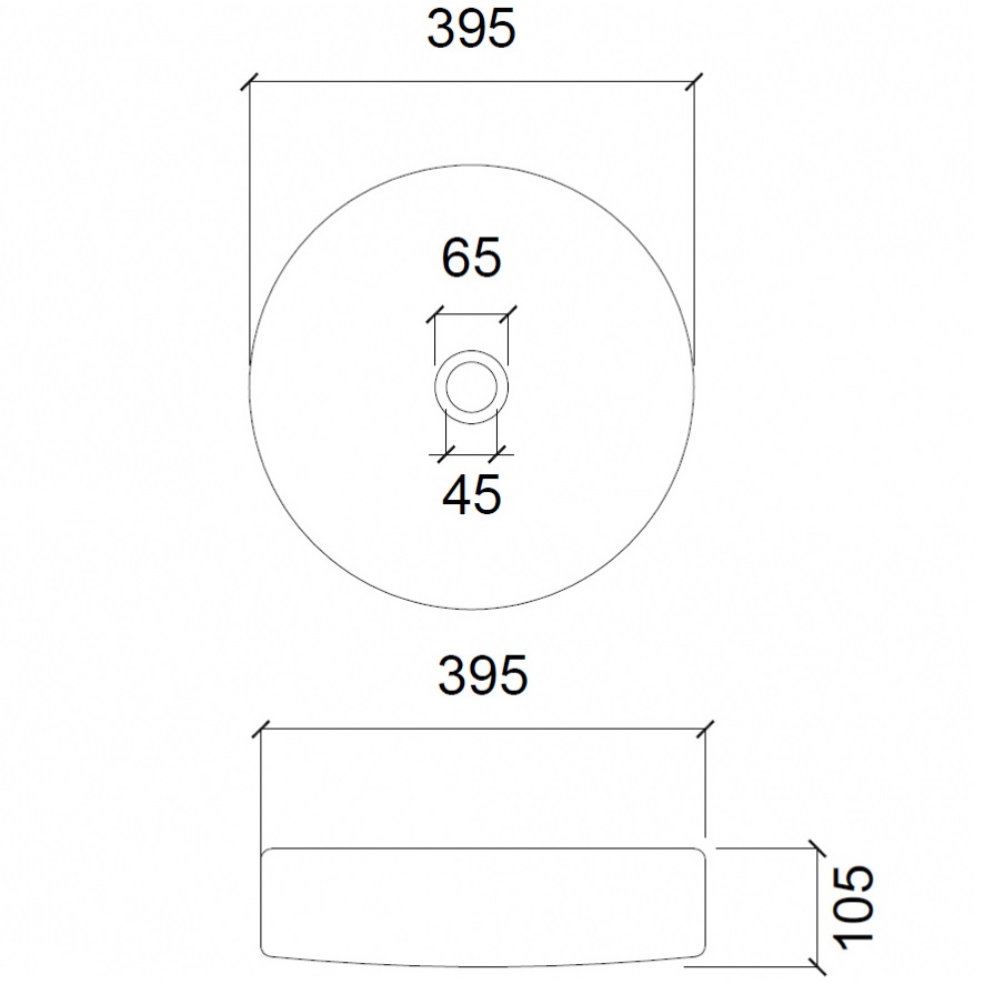 Раковина накладная Abber Glas AK2301DB 39,5x39,5x10,5 (синий)