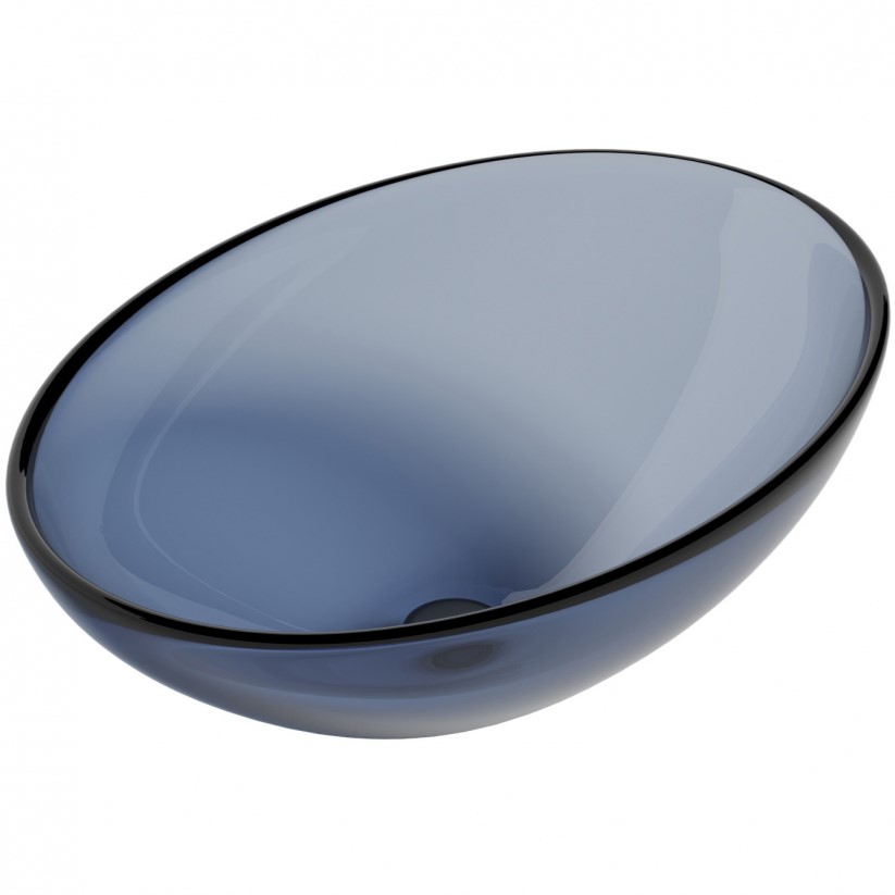 Раковина накладная Abber Kristall AT2802Saphir 50х35х15 (синий)