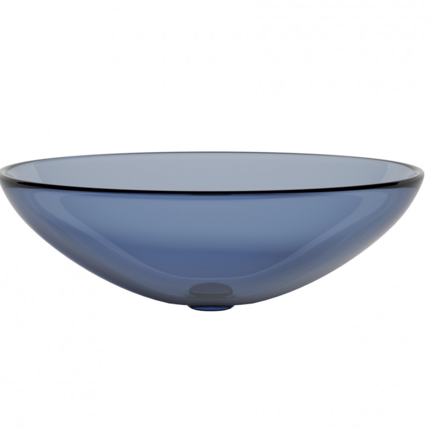 Раковина накладная Abber Kristall AT2802Saphir 50х35х15 (синий)