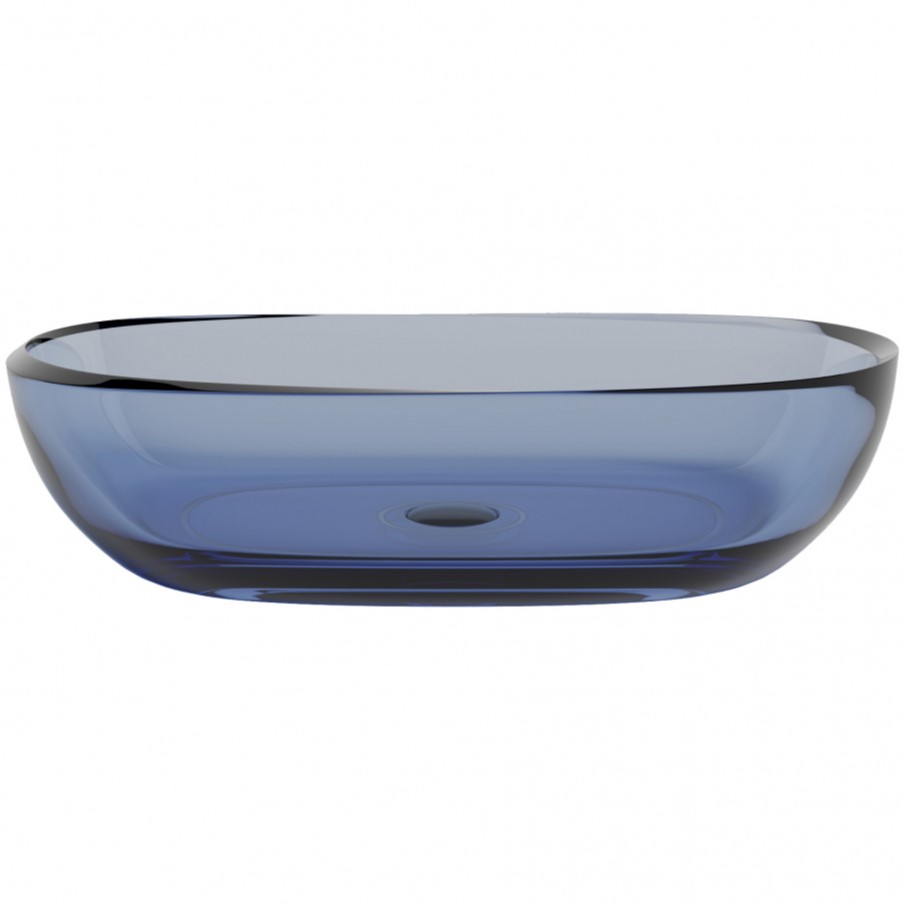 Раковина накладная Abber Kristall AT2805Saphir 60х40х15,5 (синий)