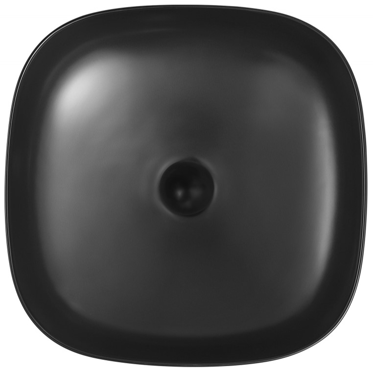 Раковина накладная Abber Rechteck AC2217MB 42x42x14 (черный матовый)