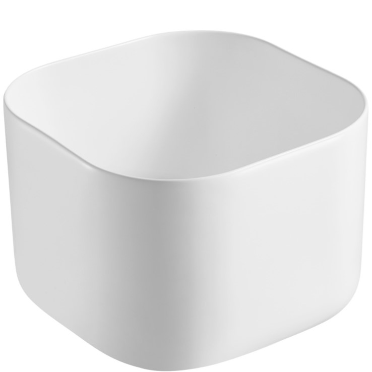 Раковина накладная Abber Rechteck AC2222 40.5х40.5х28.5 (белый), с донным клапаном