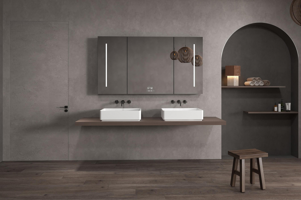 Раковина накладная Abber Stein AS2634 55x37,5x14 (белый матовый), искусственный камень