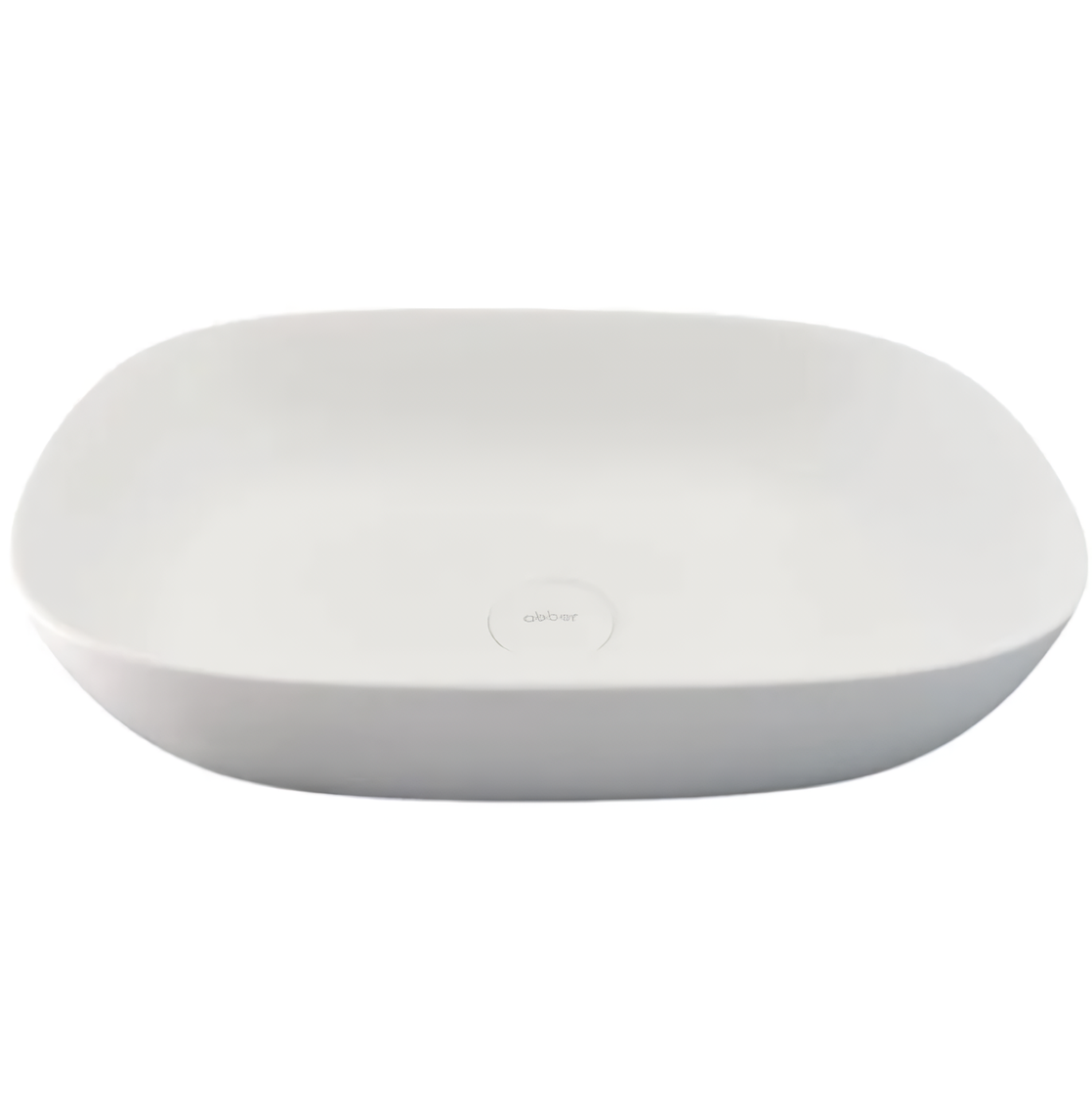 Раковина накладная Abber Stein AS2637 51,5x36x14 (белый матовый), искусственный камень