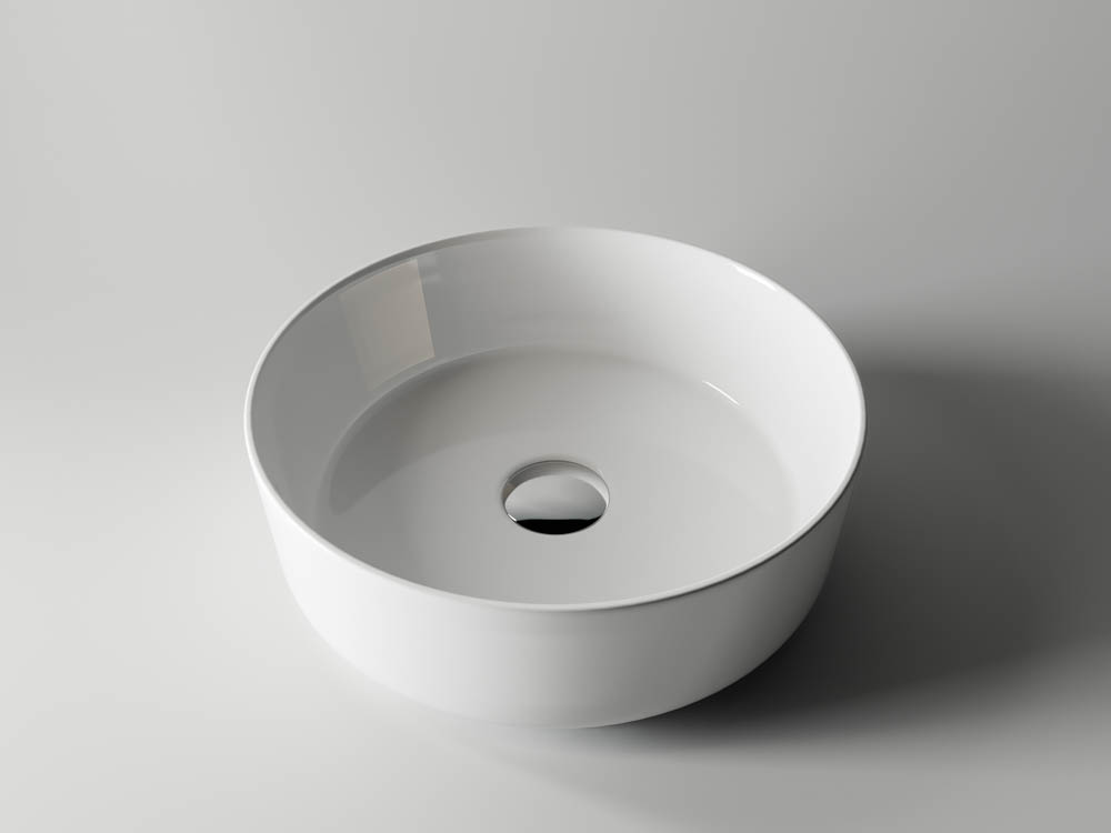 Раковина накладная Ceramica Nova Element CN5001 36x36 (белый), без донного клапана