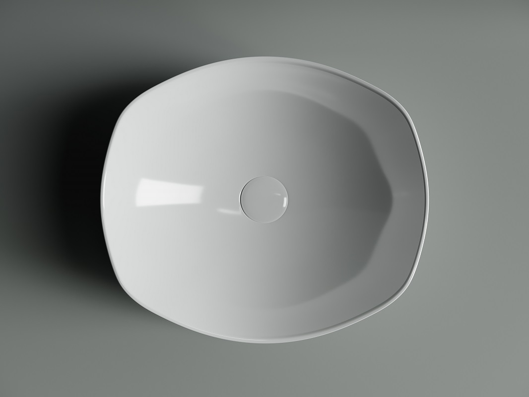 Раковина накладная Ceramica Nova Element CN5017 42x38.5 (белый), без донного клапана