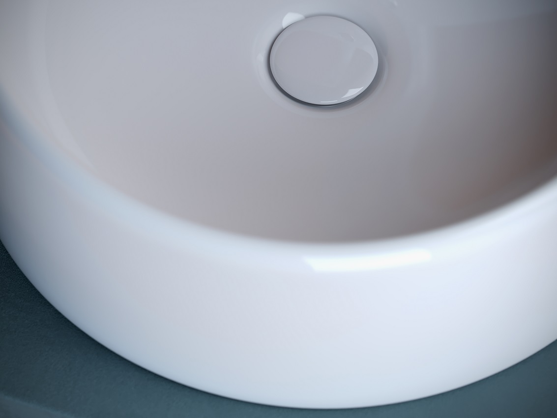 Раковина накладная Ceramica Nova Element CN5027 40x40 (белый глянцевый), без донного клапана