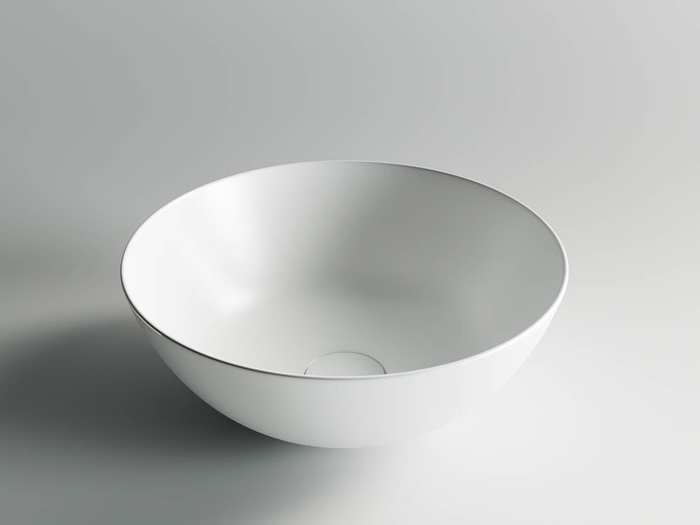 Раковина накладная Ceramica Nova Element CN6003 35.8x35.8 (белый матовый), без донного клапана
