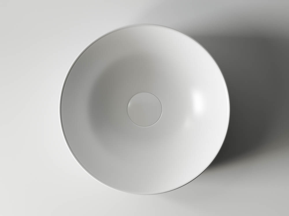 Раковина накладная Ceramica Nova Element CN6006 35.5x35.5 (белый матовый), без донного клапана