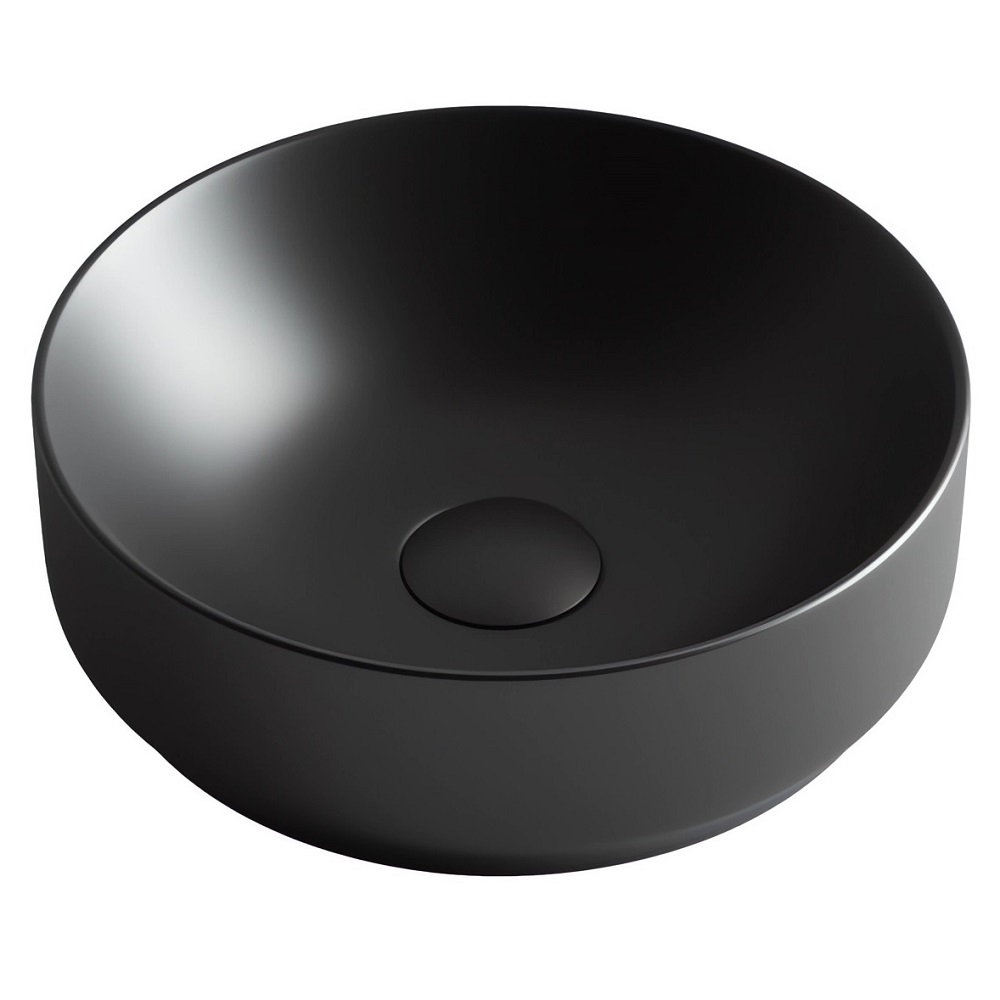 Раковина накладная Ceramica Nova Element CN6007 35.5x35.5 (черный матовый), без донного клапана