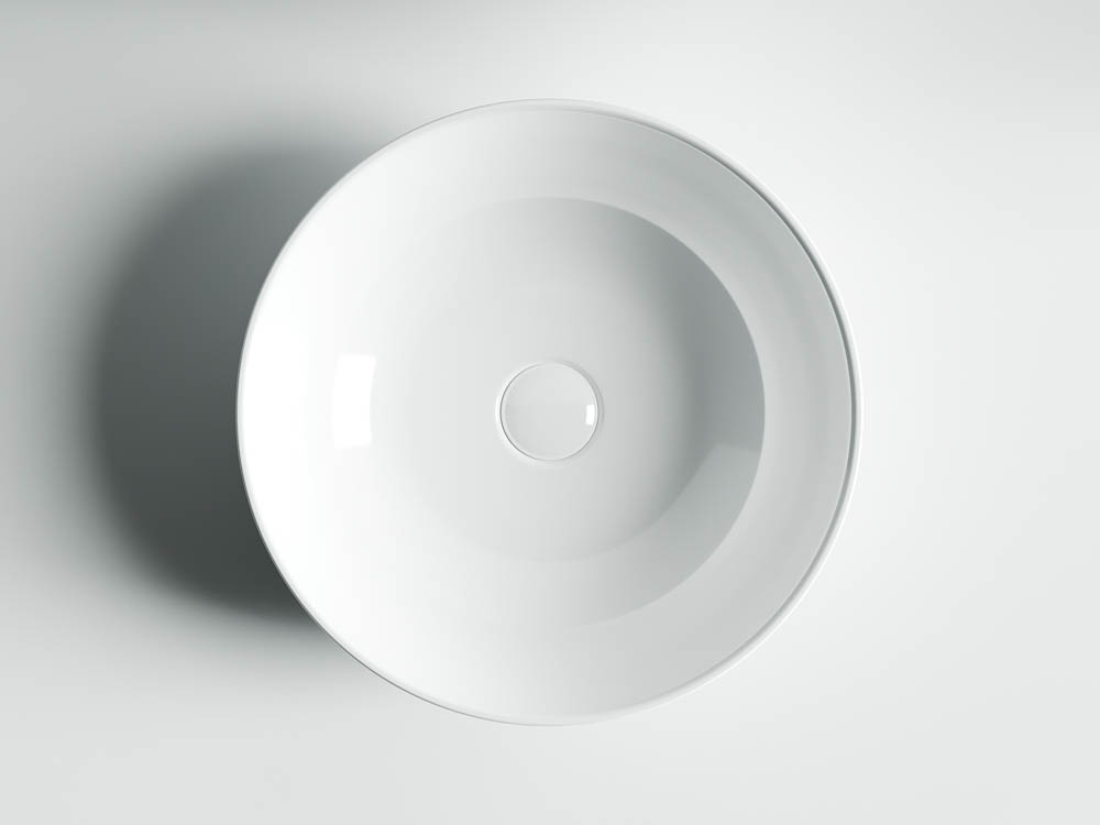 Раковина накладная Ceramica Nova Element CN6013 41.5x41.5 (белый), без донного клапана