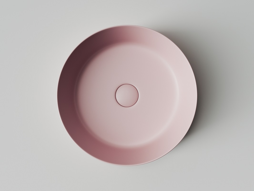 Раковина накладная Ceramica Nova Element CN6022MP 39x39 (розовый), без донного клапана