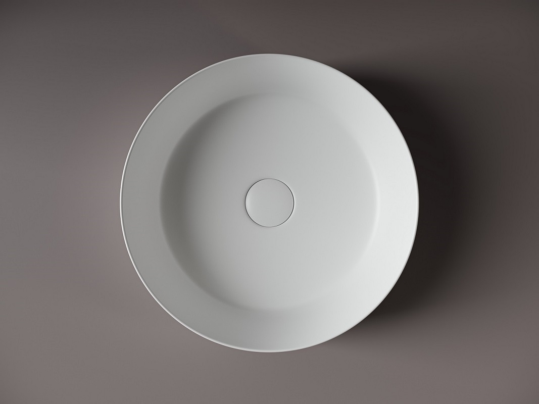 Раковина накладная Ceramica Nova Element CN6022MW 39x39 (белый матовый), без донного клапана