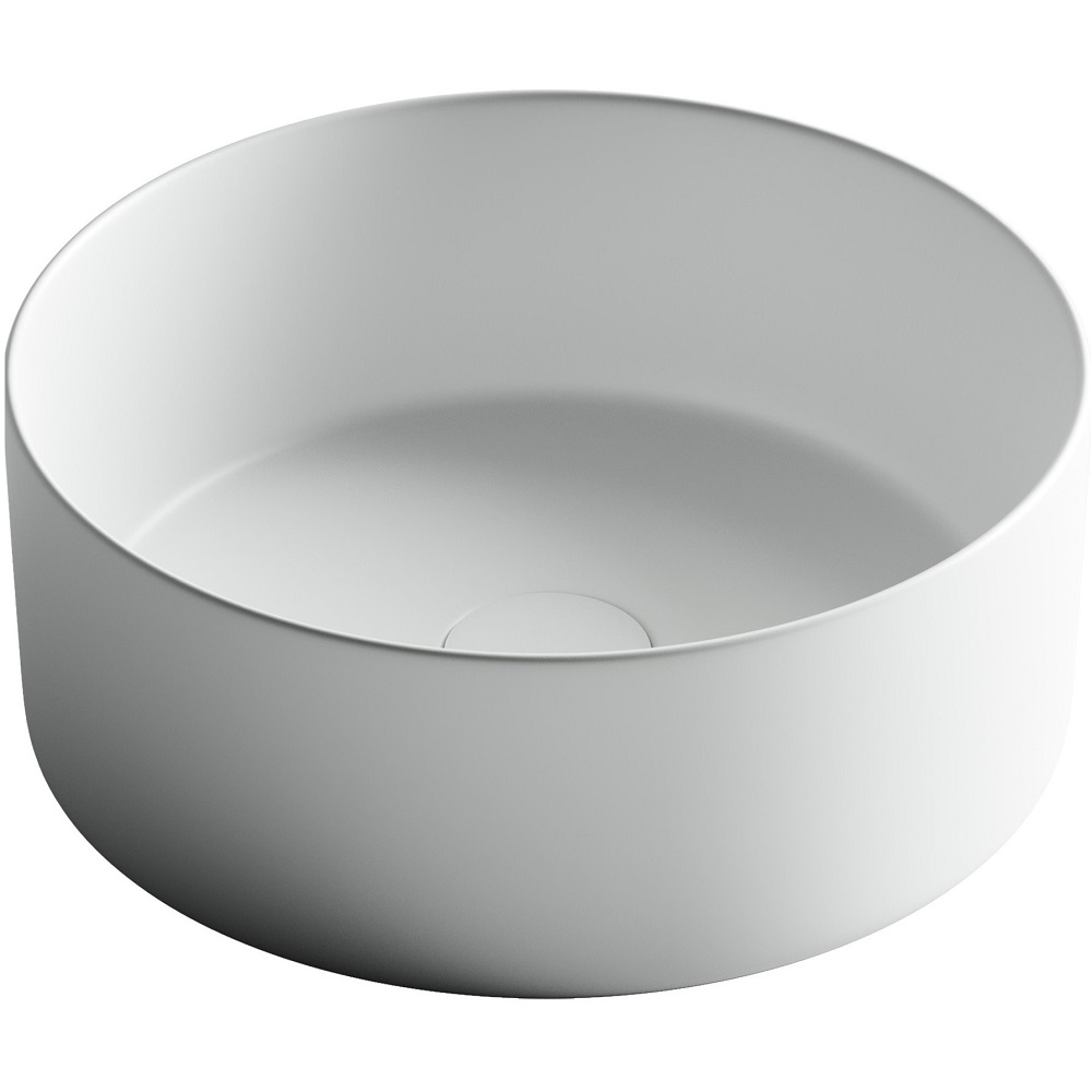 Раковина накладная Ceramica Nova Element CN6032MW 35.8x35.8 (белый матовый), без донного клапана