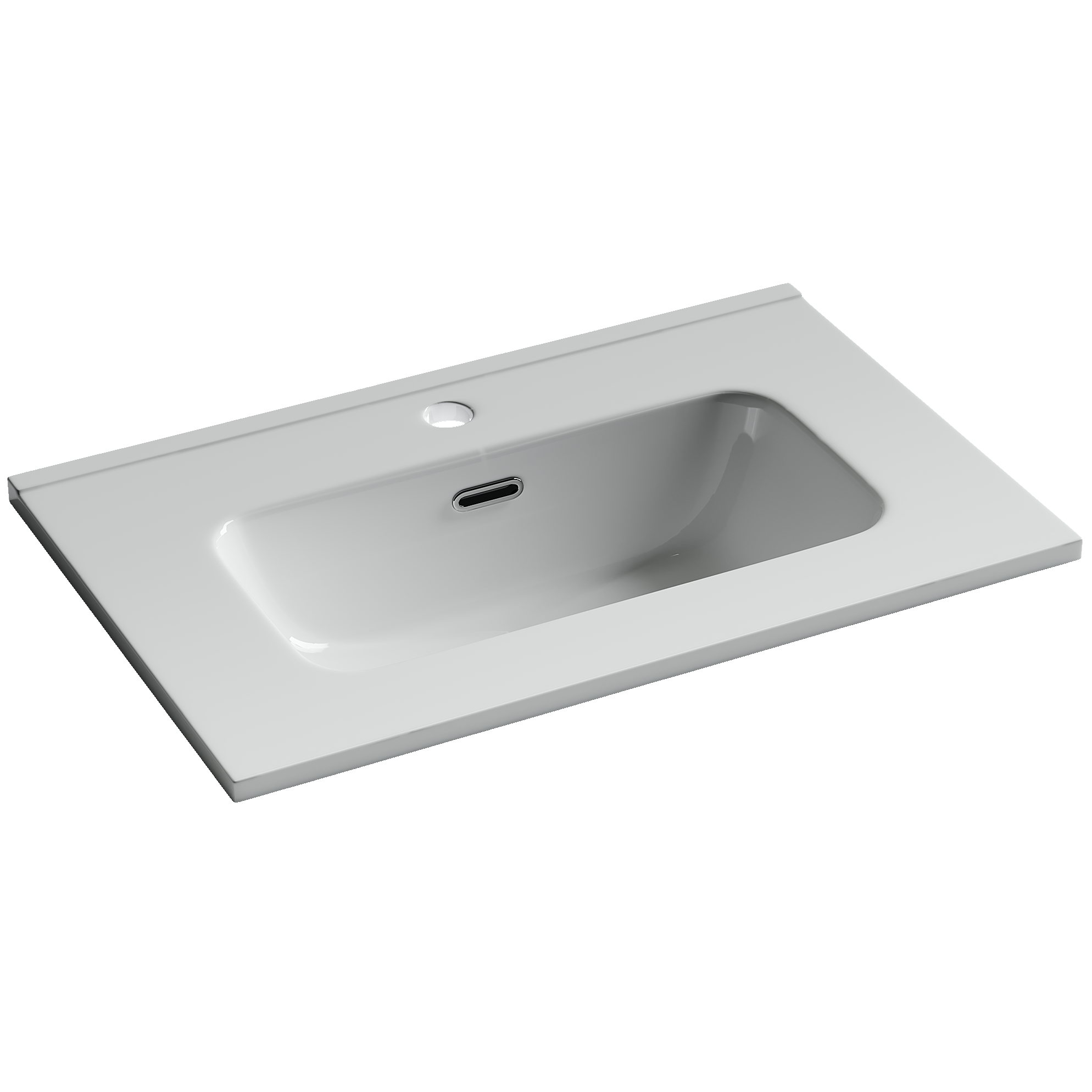 Раковина накладная Ceramicanova Compact (Компакт) CN7025 61x39.5x17 (белый глянцевый)