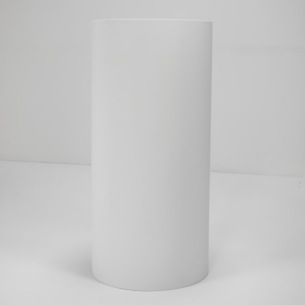 Раковина отдельностоящая Abber Stein AS2516-H 40x40x85 (белый матовый), с отверстием для монтажа, искусственный камень