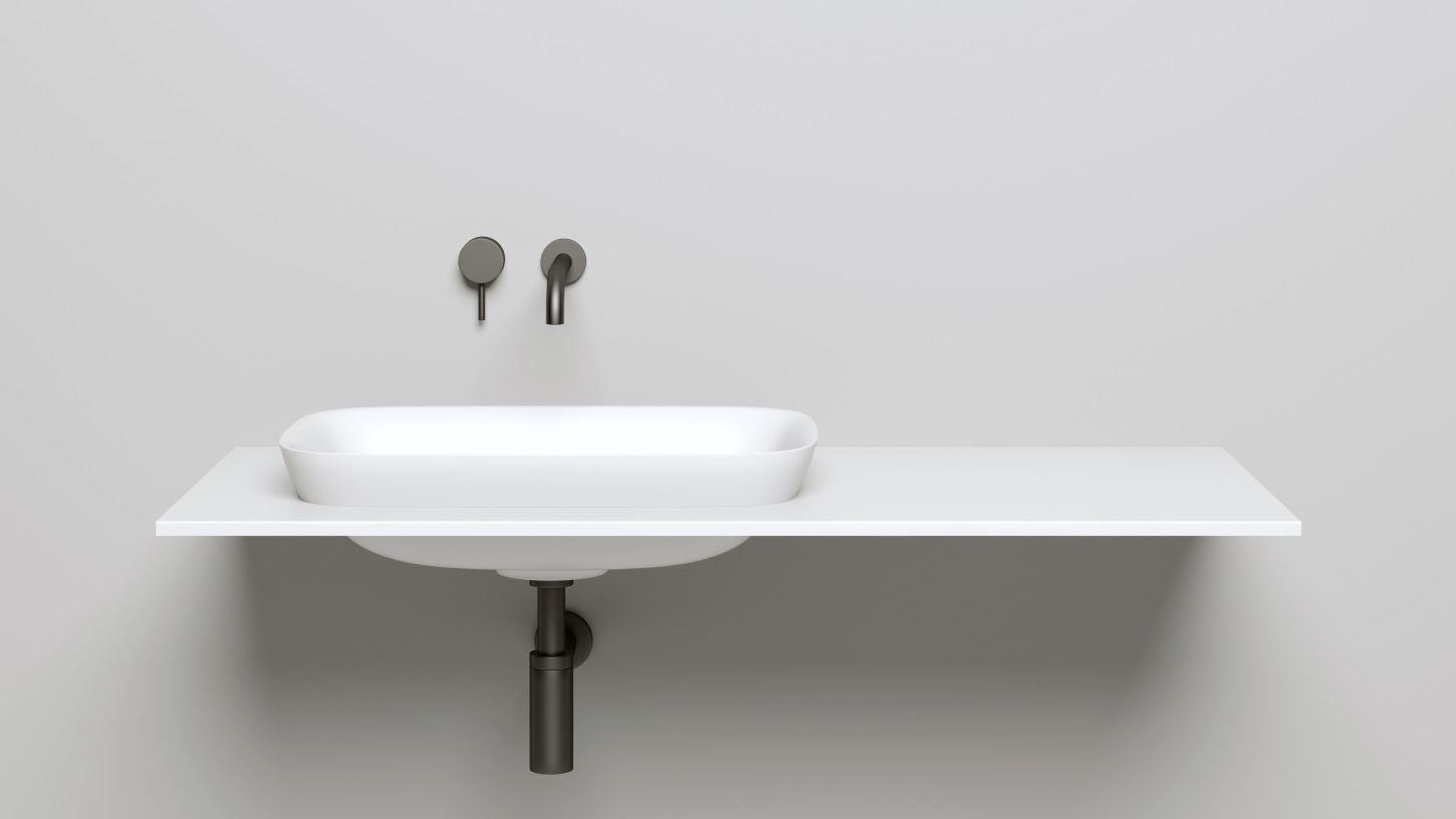 Раковина полувстраиваемая Salini Marea S-Sense 1802102GF 59.8x39.8x16.5 (покраска RAL полностью, глянцевый), без донного клапана