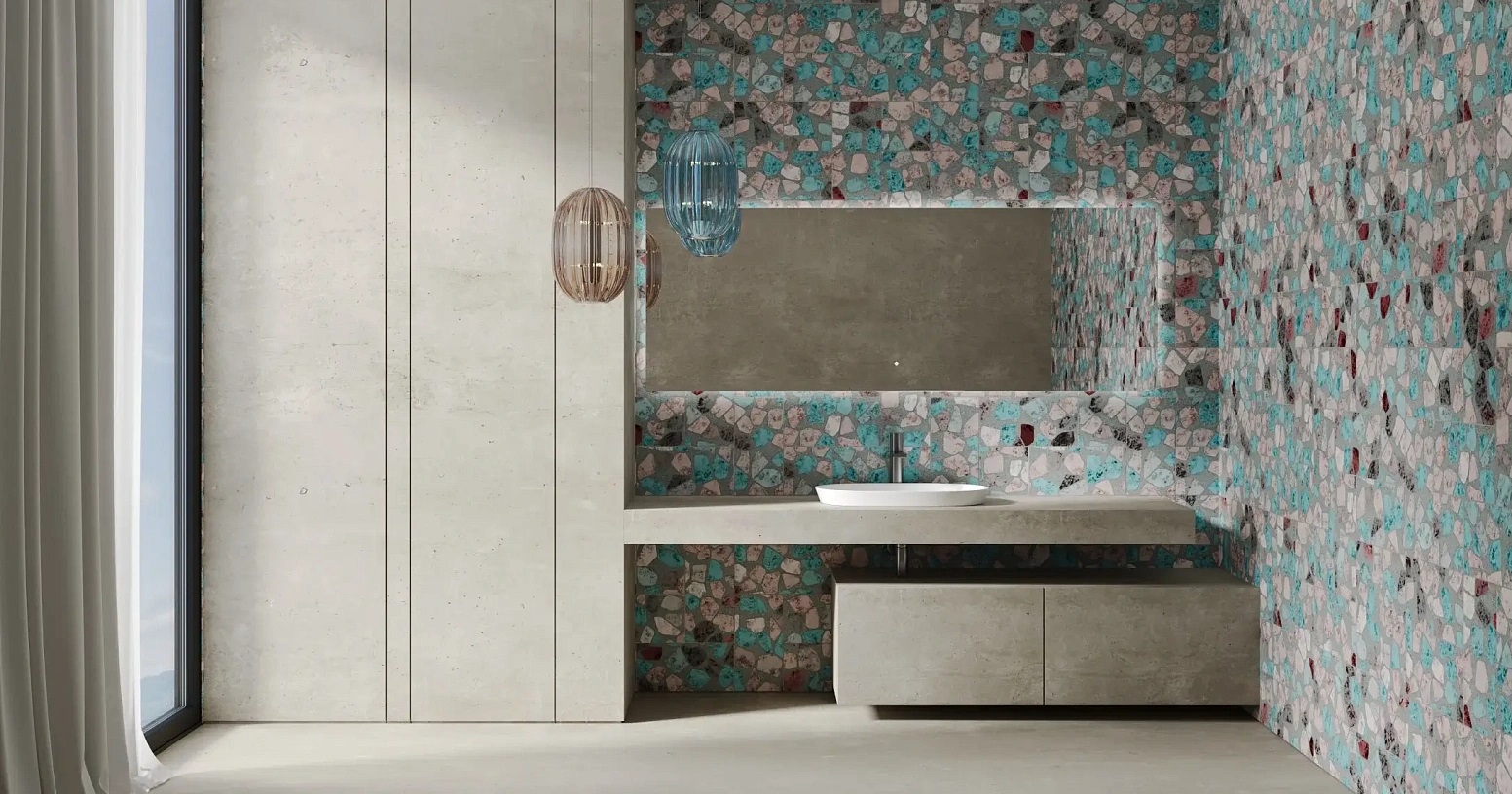 Раковина полувстраиваемая Salini Marea S-Stone 1802201M 64.5x38.7x16.5 (белый матовый), без донного клапана