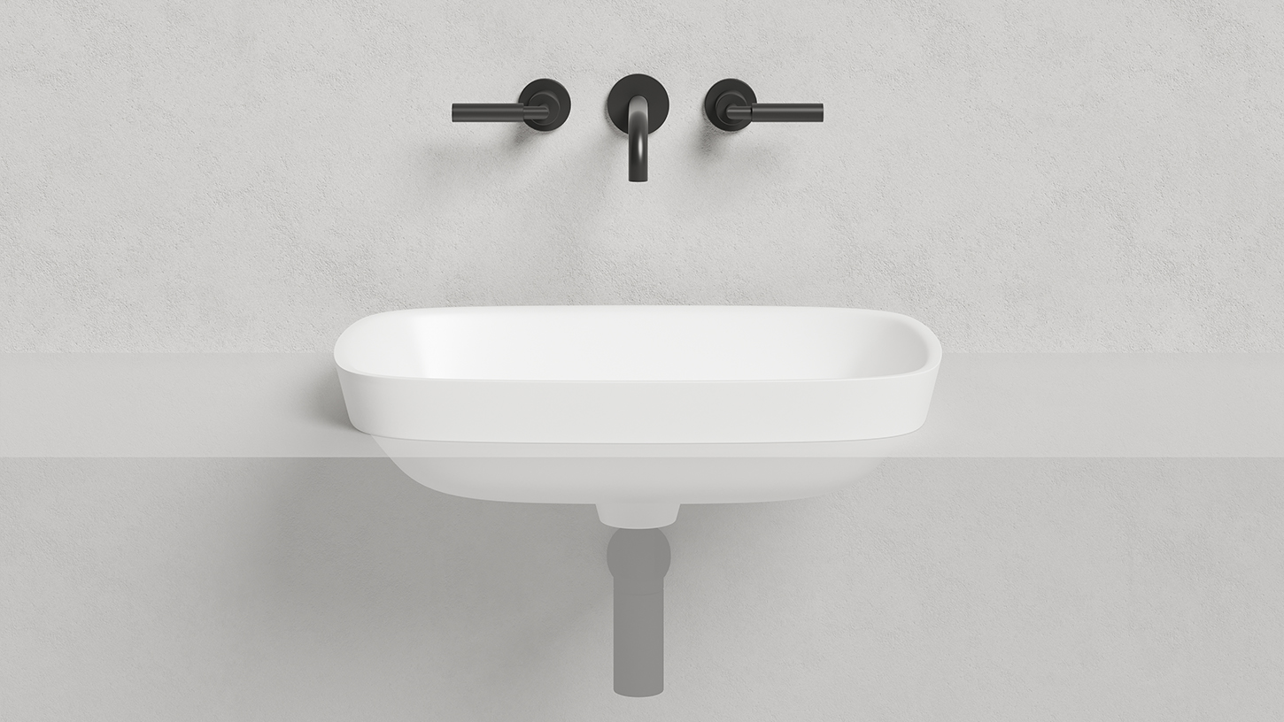 Раковина полувстраиваемая Salini Marea S-Stone 1802202M 59.8x39.8x16.5 (белый матовый), без донного клапана