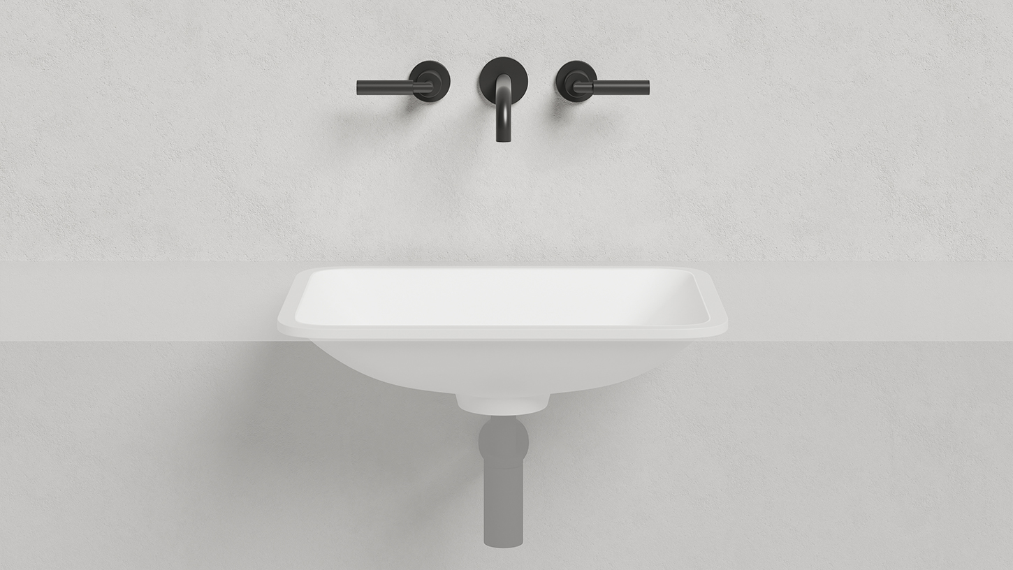 Раковина встраиваемая Salini Marea S-Sense 1802106GF 55x40x13.4 (покраска RAL полностью, глянцевый), без донного клапана