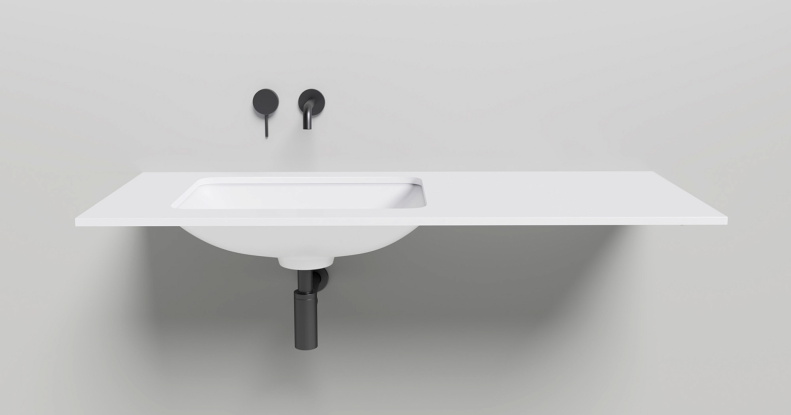 Раковина встраиваемая Salini Marea S-Sense 1802106GF 55x40x13.4 (покраска RAL полностью, глянцевый), без донного клапана