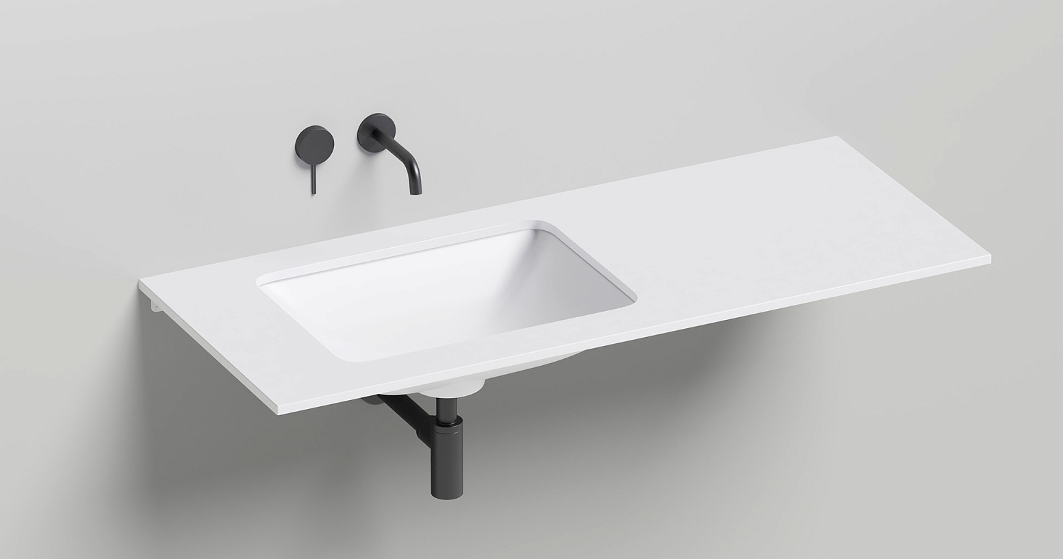 Раковина встраиваемая Salini Marea S-Sense 1802106G 55x40x13.4 (белый глянцевый), без донного клапана