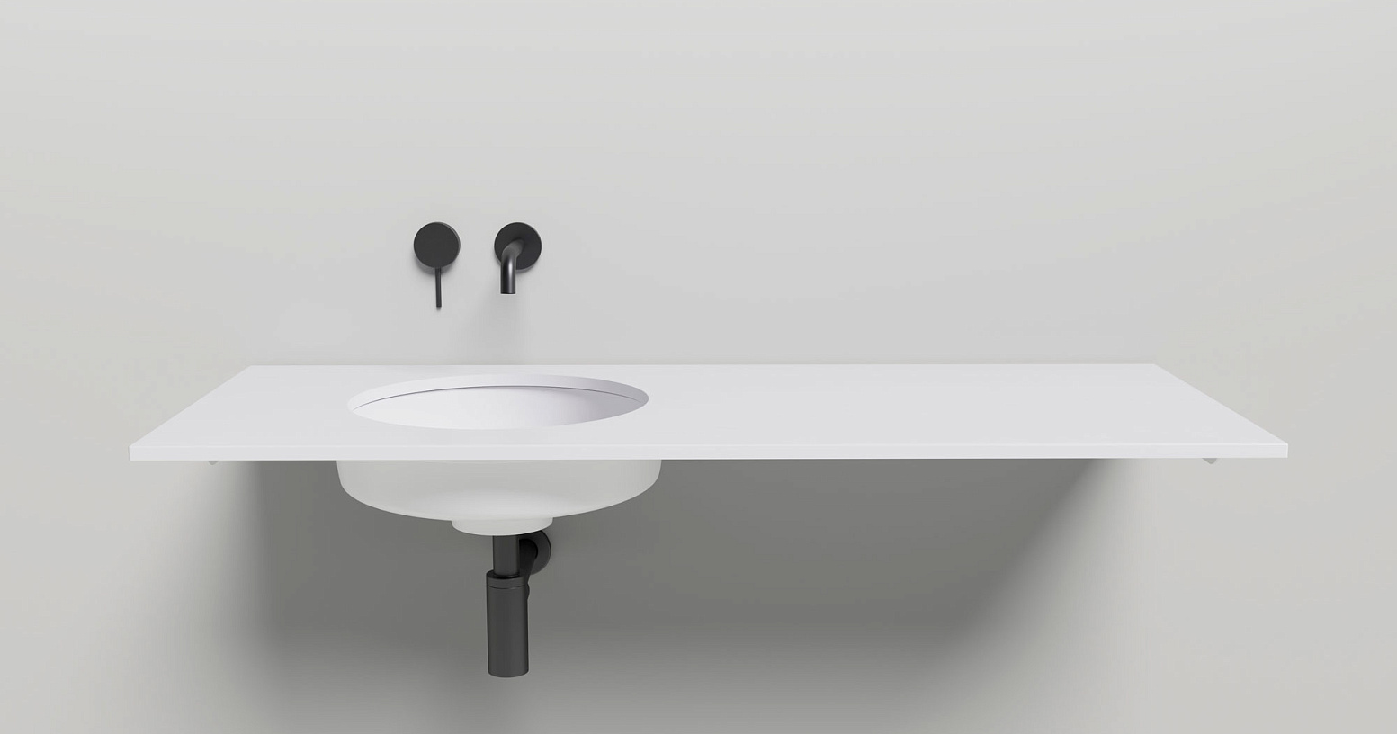 Раковина встраиваемая Salini Marea S-Stone 1802204MF 42x42x12.8 (покраска RAL полностью, матовый), без донного клапана