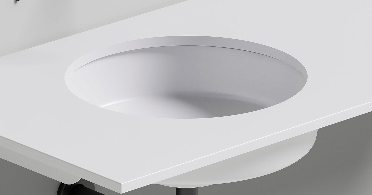 Раковина встраиваемая Salini Marea S-Stone 1802204MF 42x42x12.8 (покраска RAL полностью, матовый), без донного клапана