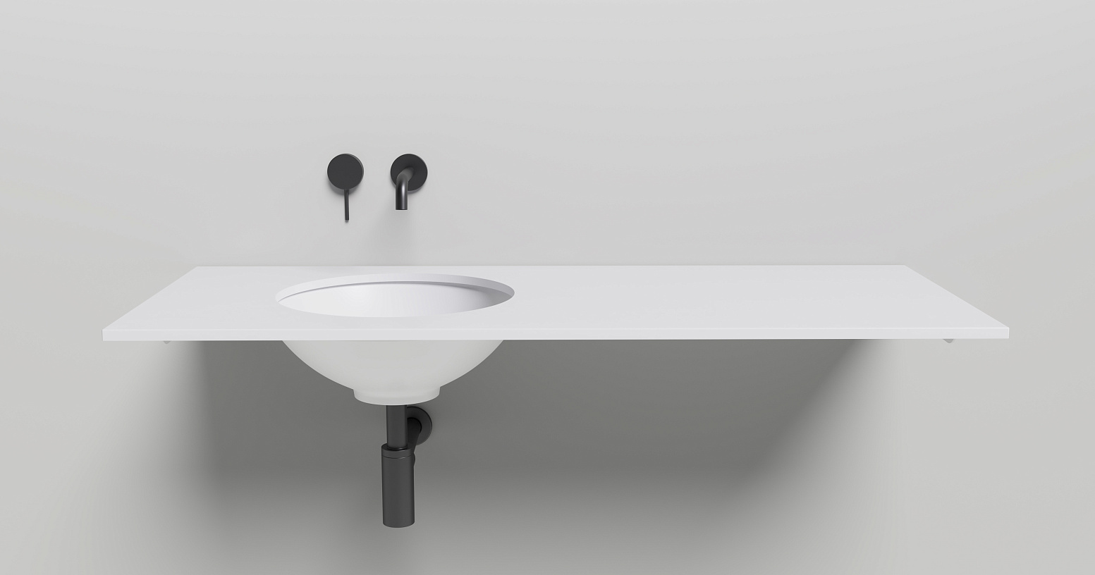 Раковина встраиваемая Salini Marea S-Stone 1802205M 42x42x13.8 (белый матовый), без донного клапана