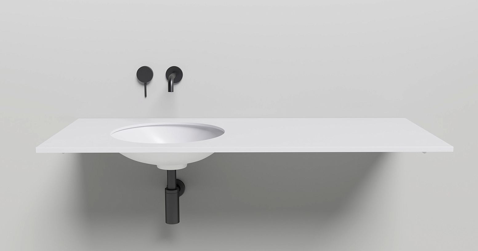 Раковина встраиваемая Salini Marea S-Stone 1802208M 42x42x13.5 (белый матовый), без донного клапана