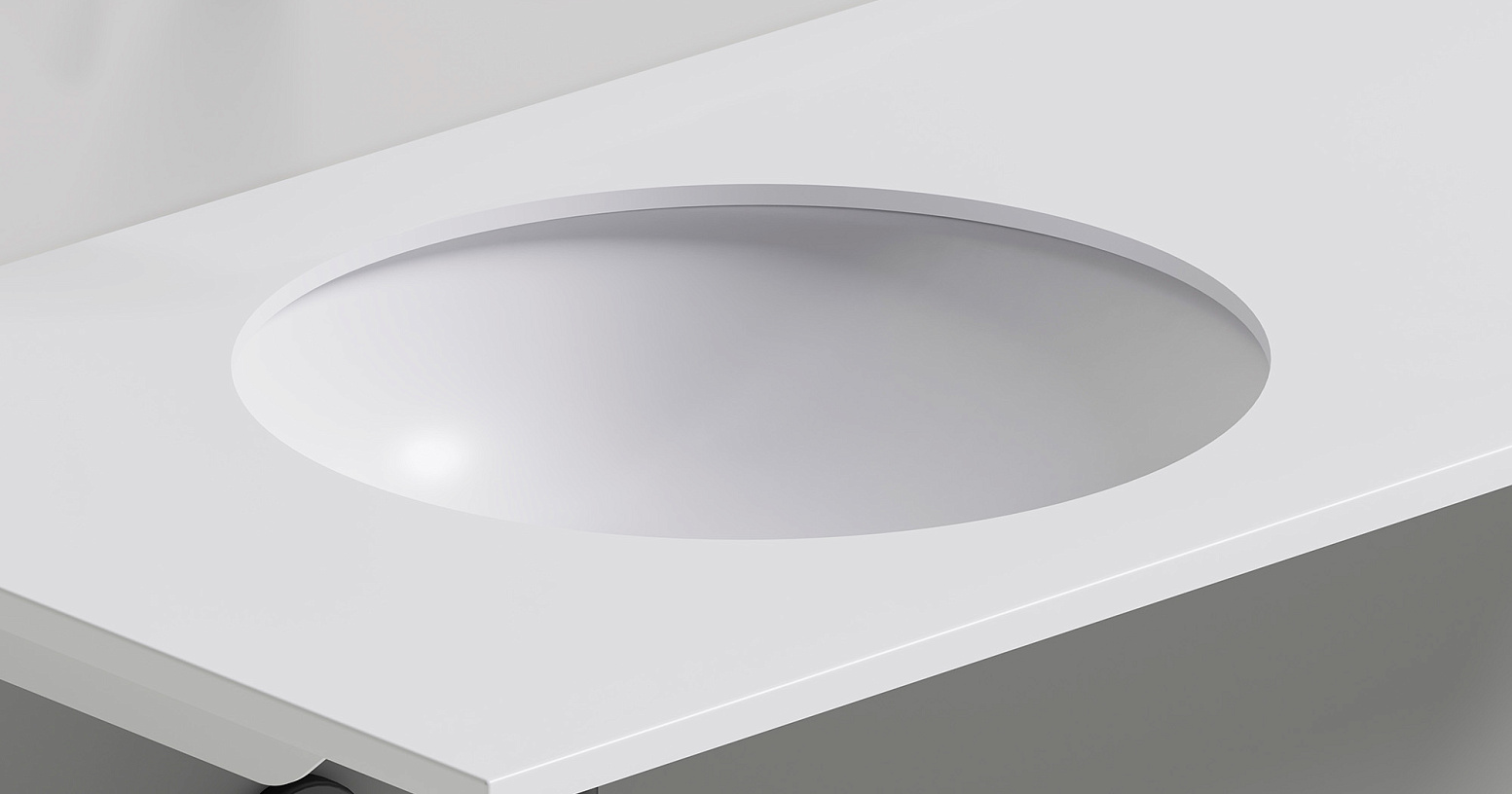 Раковина встраиваемая Salini Marea S-Stone 1802208M 42x42x13.5 (белый матовый), без донного клапана