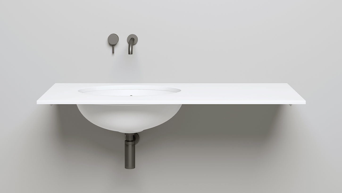 Раковина встраиваемая Salini Marea S-Sense 1101109GF 54.5x37.5x18.7 (покраска RAL полностью, глянцевый), без донного клапана