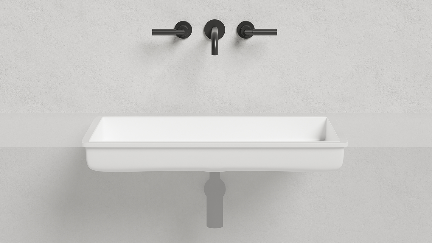 Раковина встраиваемая Salini Marea S-Sense 1802110GF 74.7x40x13 (покраска RAL полностью, глянцевый), без донного клапана