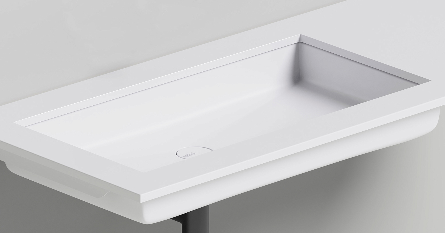 Раковина встраиваемая Salini Marea S-Sense 1802110GF 74.7x40x13 (покраска RAL полностью, глянцевый), без донного клапана