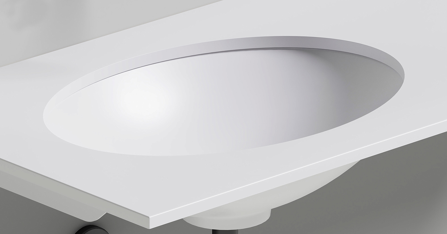 Раковина встраиваемая Salini Marea S-Sense 1802111G 55x40x13.5 (белый глянцевый), без донного клапана