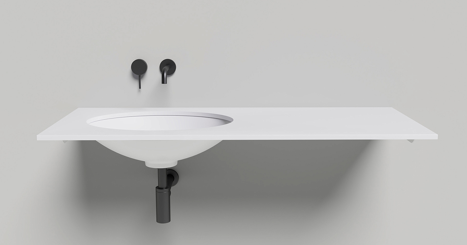 Раковина встраиваемая Salini Marea S-Sense 1802111GF 55x40x13.5 (покраска RAL полностью, глянцевый), без донного клапана