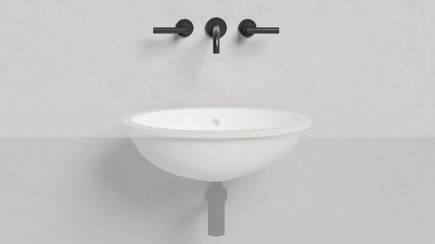 Раковина встраиваемая Salini Marea S-Stone 1101209MF 54.5x39.4x18.2 (покраска RAL полностью, матовый), без донного клапана