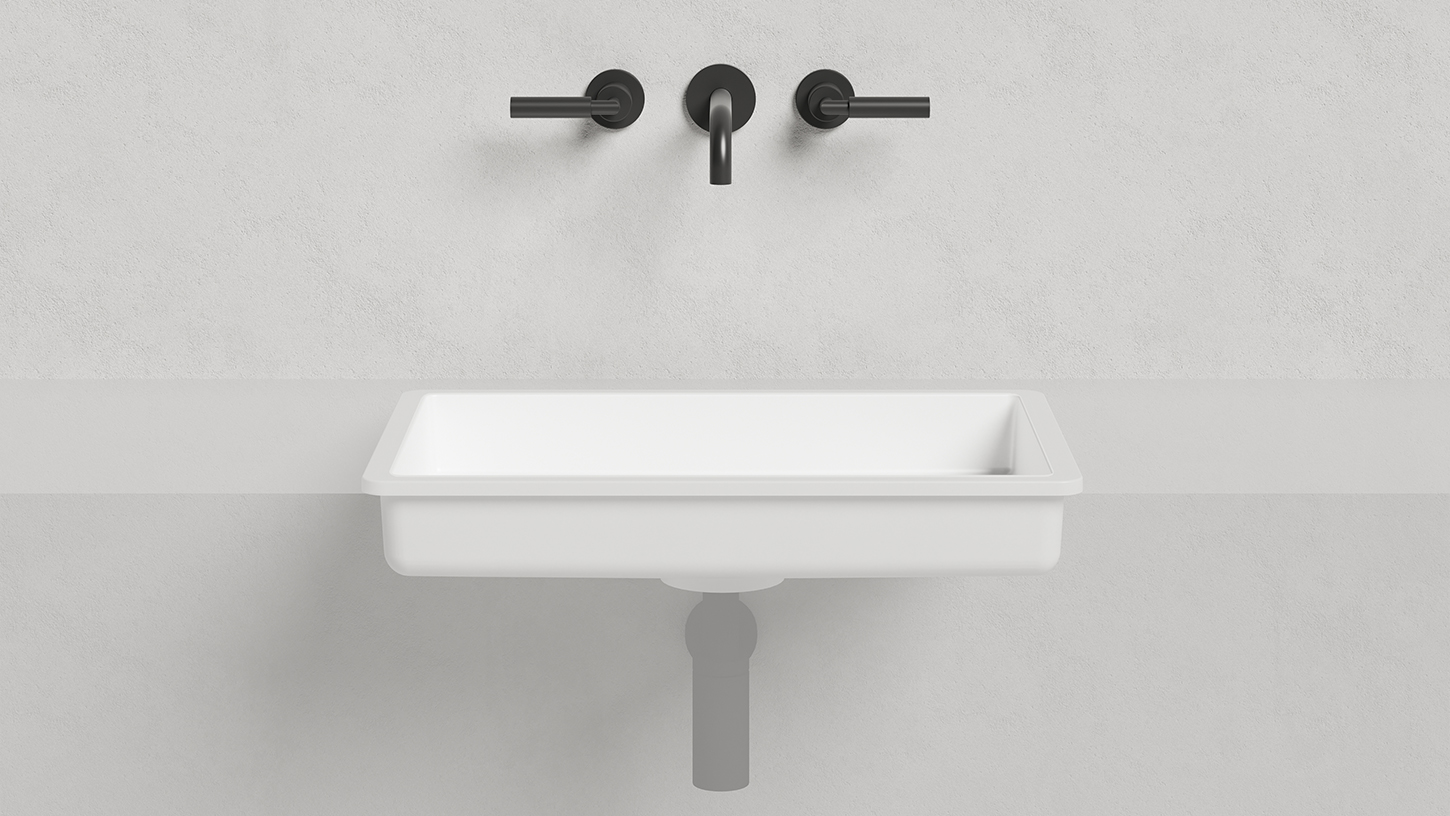 Раковина встраиваемая Salini Marea S-Stone 1802214M 60x40x12.8 (белый матовый), без донного клапана