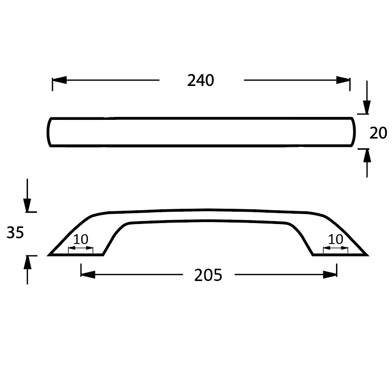 Ручка для ванны Excellent GRIP-CH (хром)