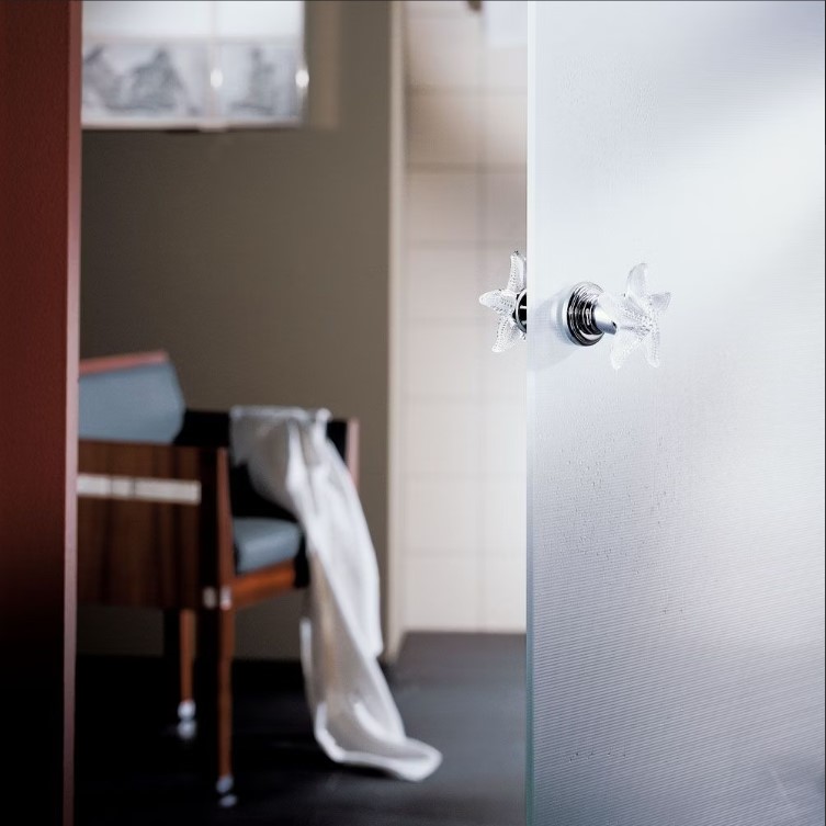 Ручка дверная двойная THG Oceania A2C-A02-638V (хром)