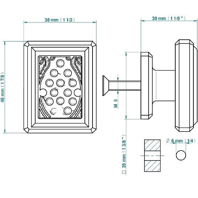 Ручка дверная одинарная THG Metropolis Cristal Clair A2A-A02-26BP (хром, прозрачный хрусталь)