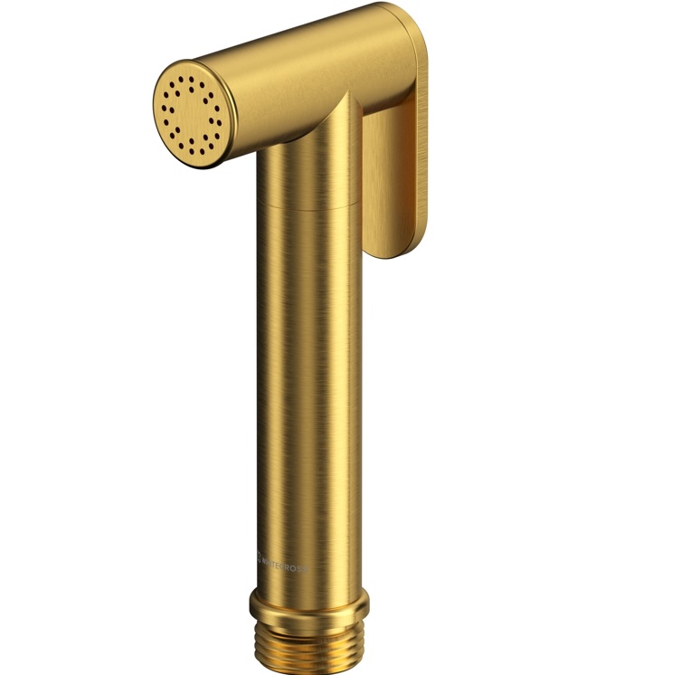 Ручная лейка для гигиенического душа Whitecross Серия Y BIDETTA-GLB (золото брашированное PVD)