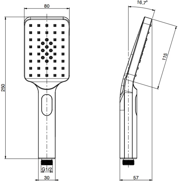 Ручной душ Fima Carlo Frattini Doccette F2491CR (хром)