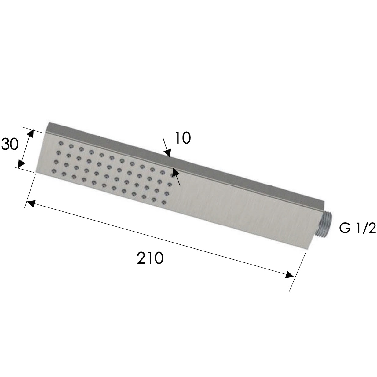 Ручной душ Remer Inox SS317RRX (сталь)