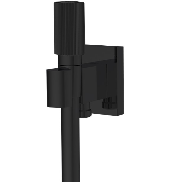 Ручной душ с держателем Fima Carlo Frattini Switch On F5975NS (черный матовый)