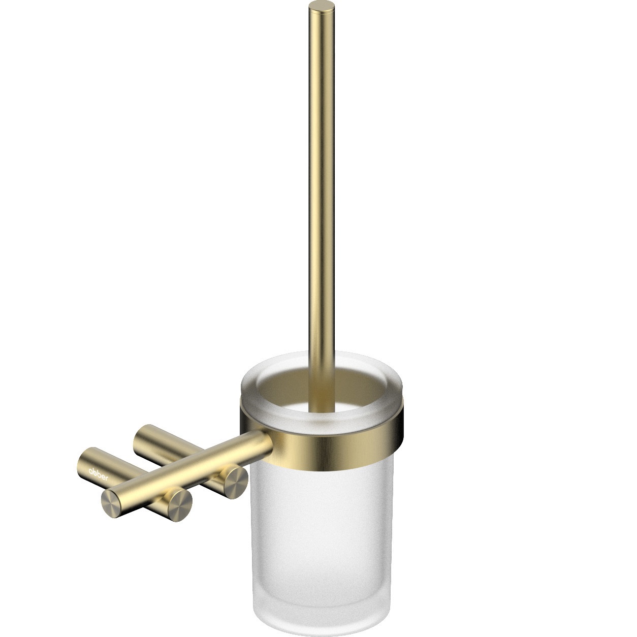 Щетка для туалета настенная Abber Osten 316 AA1832BG (золото брашированное)