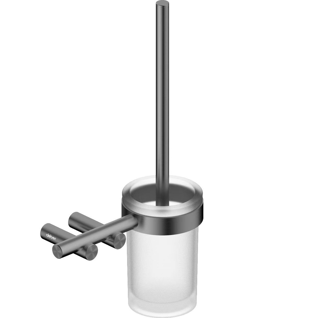 Щетка для туалета настенная Abber Osten 316 AA1832BGG (оружейная сталь брашированная)