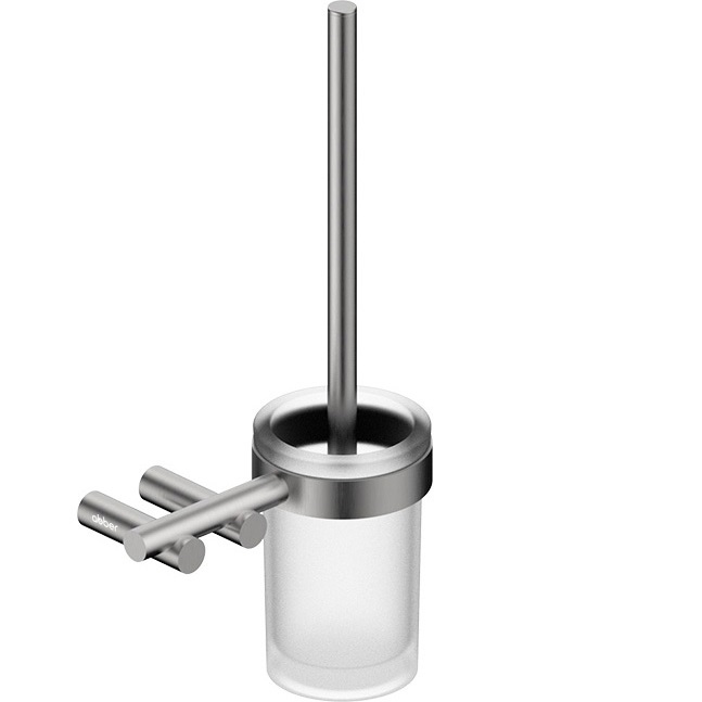 Щетка для туалета настенная Abber Osten 316 AA1832BST (сталь брашированная)