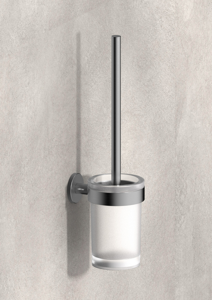 Щетка для туалета настенная Abber Pol 316 AA1932BGG (оружейная сталь брашированная)