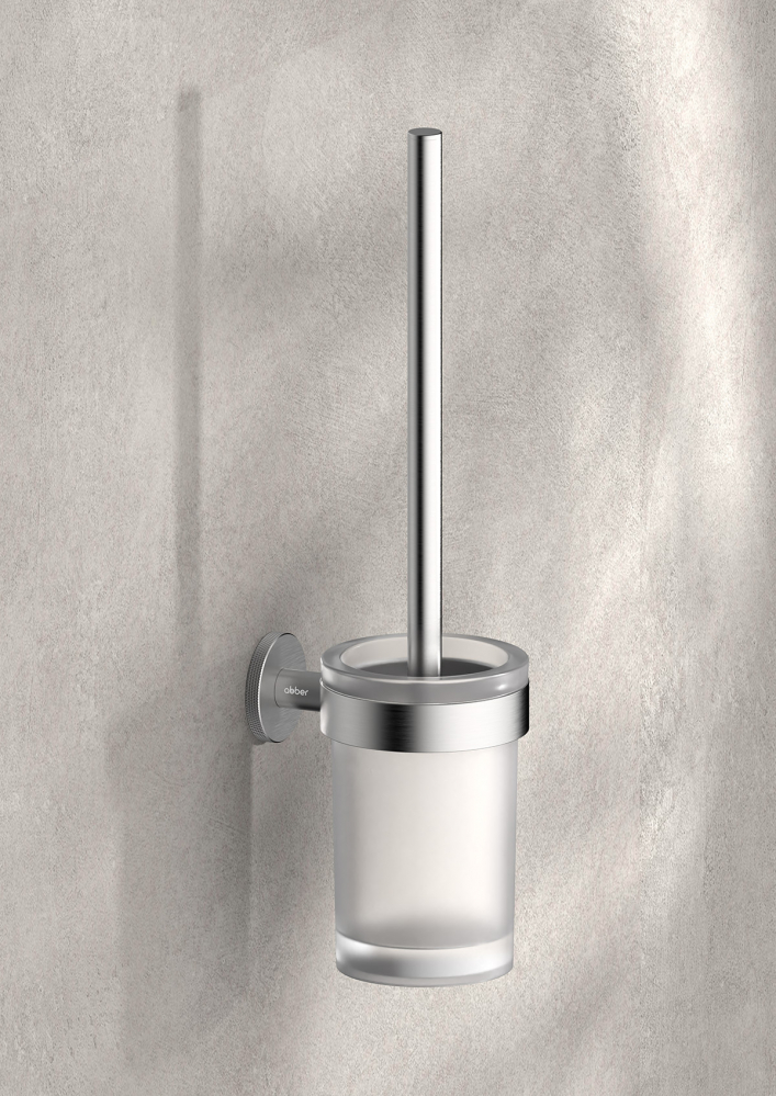 Щетка для туалета настенная Abber Pol 316 AA1932BST (сталь брашированная)